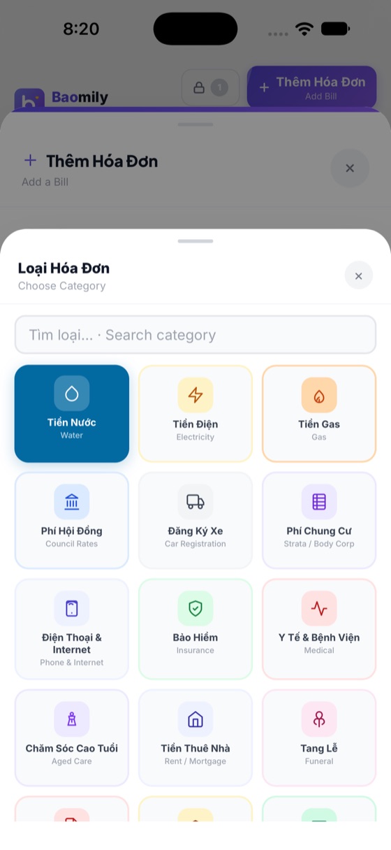 Phân loại hóa đơn